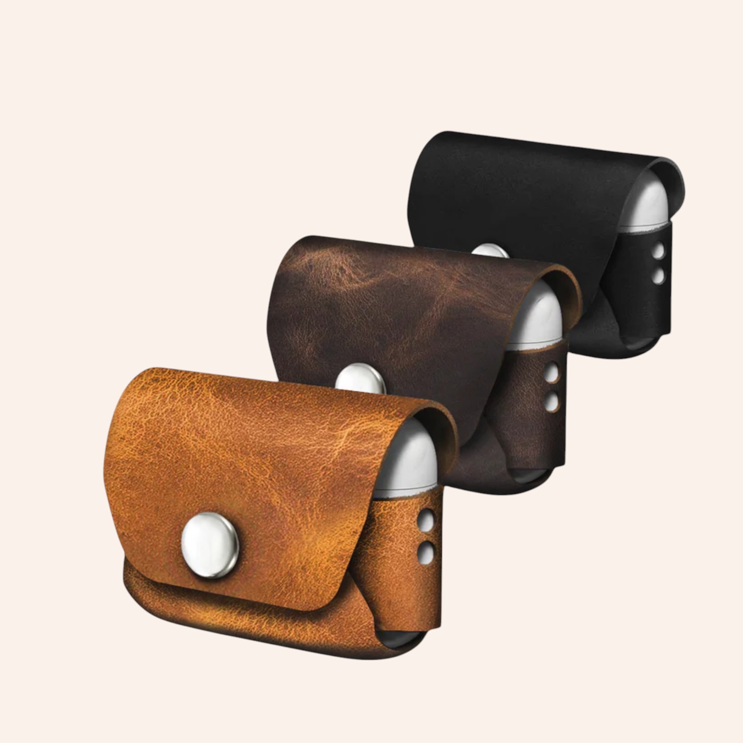Handcrafted Leather AirPods Covers - Luxurious & Secure