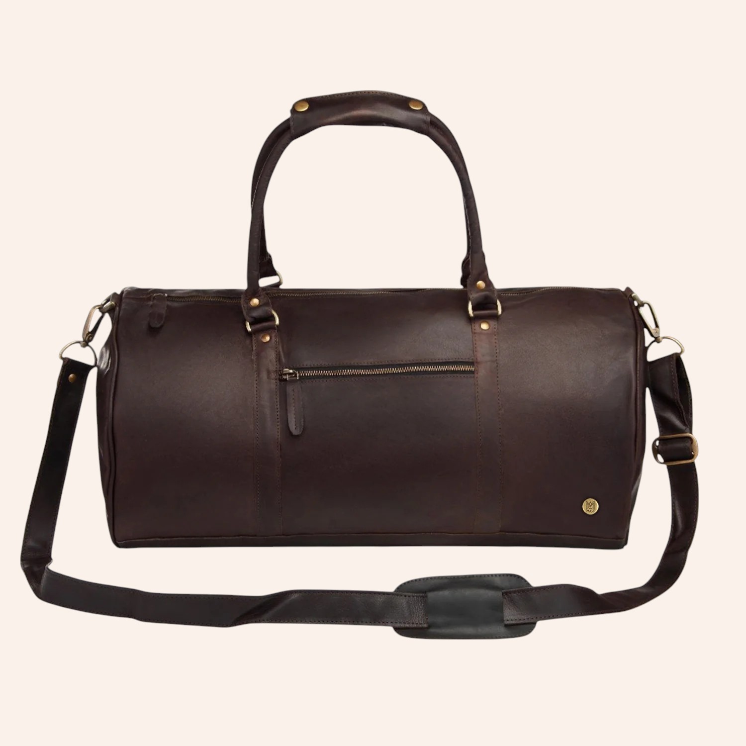 Artisan Brown Leather Duffle - Handcrafted Luxury
